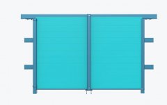 矿用防火门套采用高分子板材插接